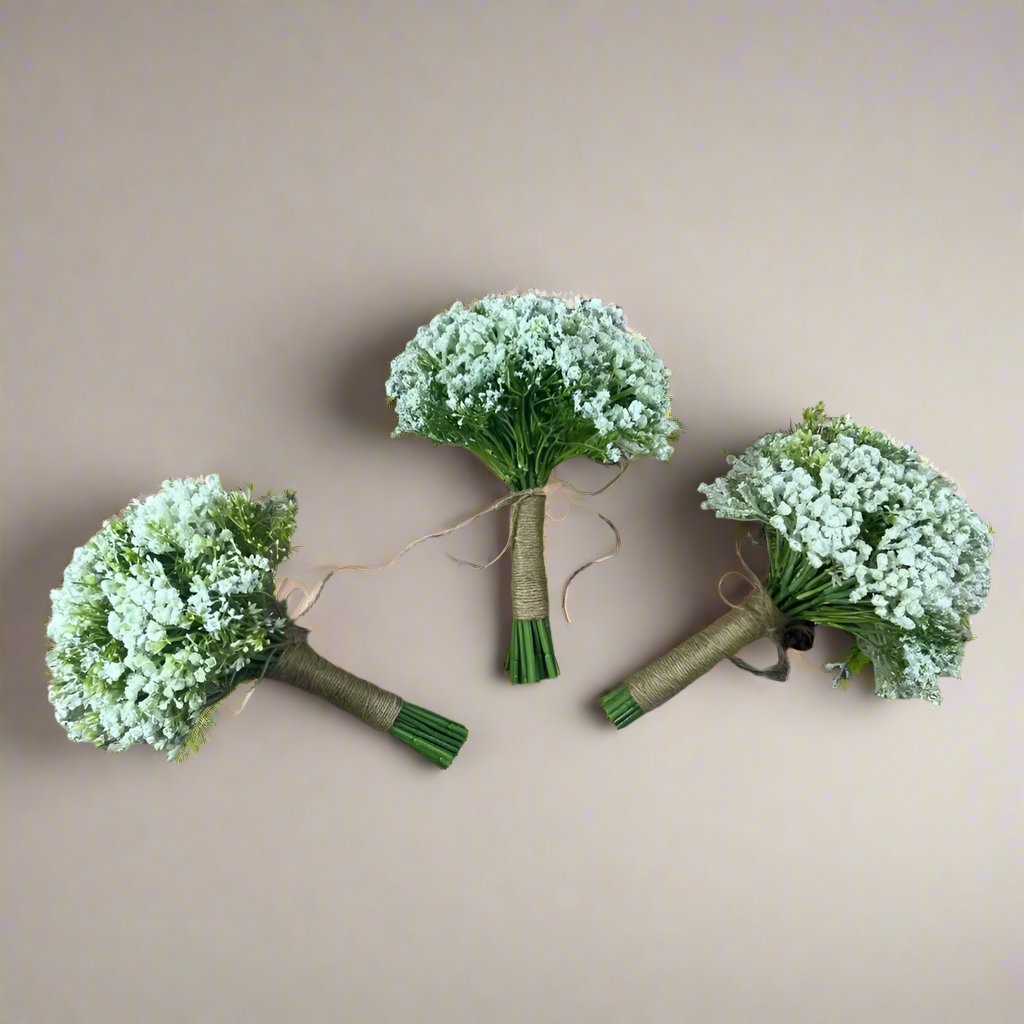 Gypsophila / Baby’s Breath White Wedding Bouquet Claire De Fleurs