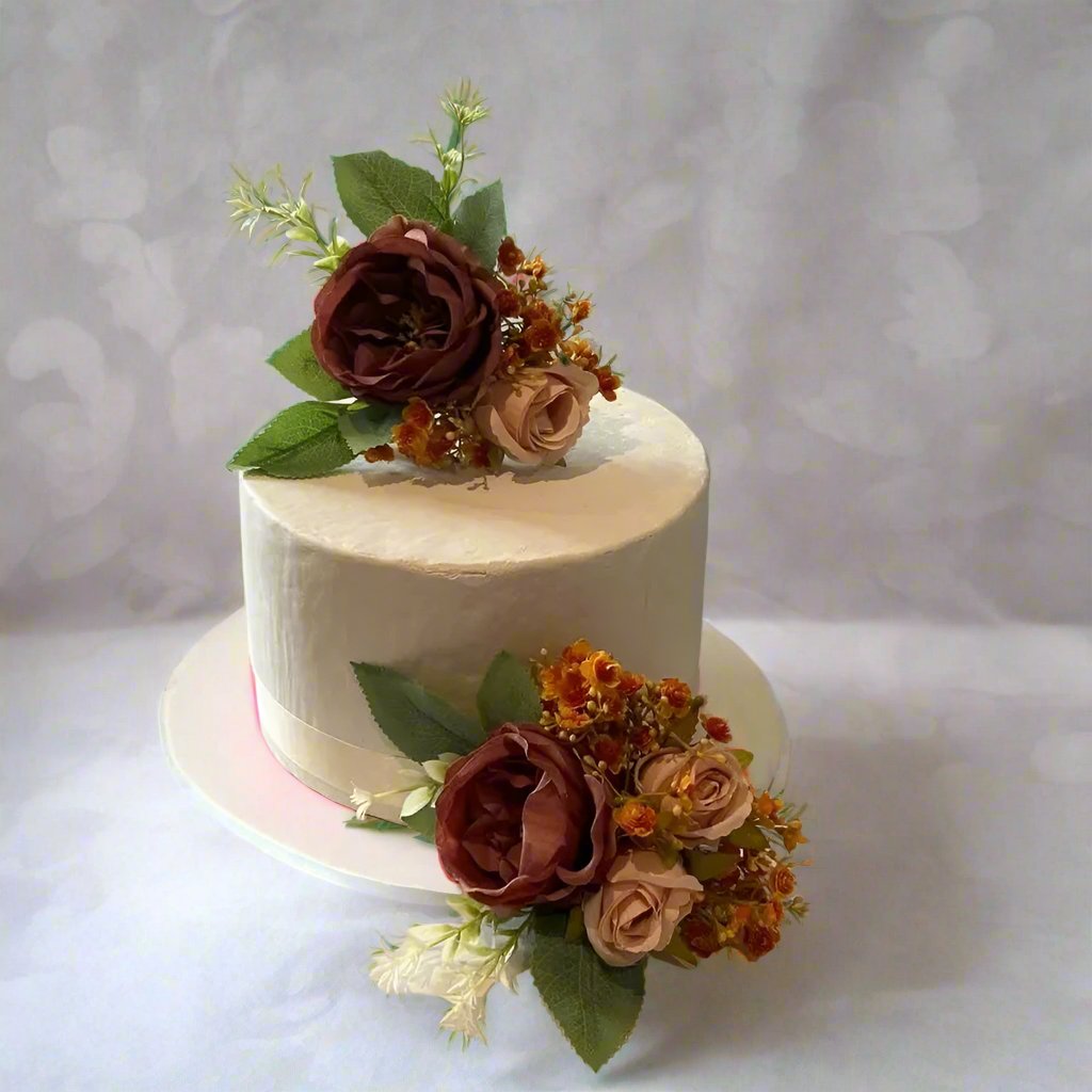 Brown Peony, Nude Rose Flower Cake Flowers Claire De Fleurs