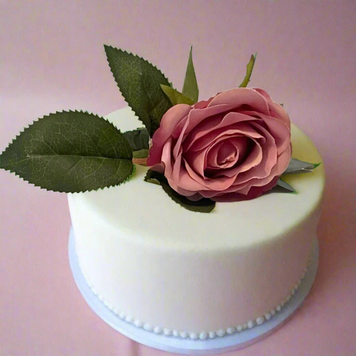 Dusky Pink Cake Flower Topper - Artificial Flowers | Claire De Fleurs