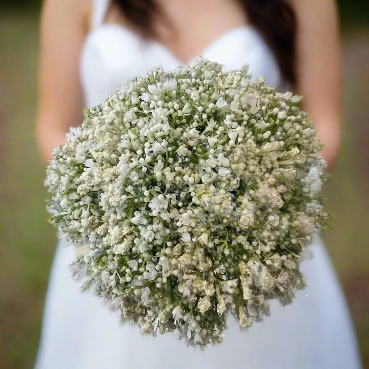 Gypsophila / Babys Breath White Wedding Bouquet Claire De Fleurs