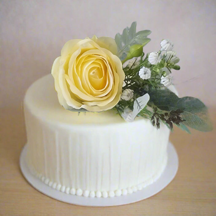 Lemon Rose Cake Topper - Artificial Flowers | Claire De Fleurs