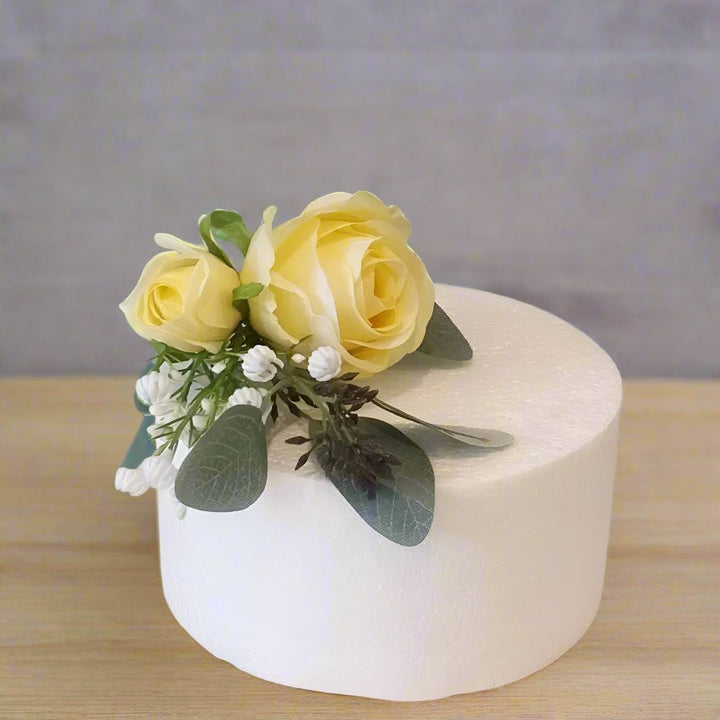 Lemon Rose Cake Topper - Artificial Flowers | Claire De Fleurs