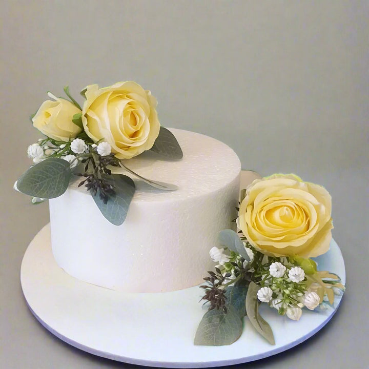 Lemon Rose Cake Topper - Artificial Flowers | Claire De Fleurs