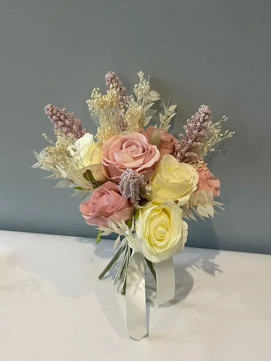 Pink Ivory Bouquet Claire De Fleurs