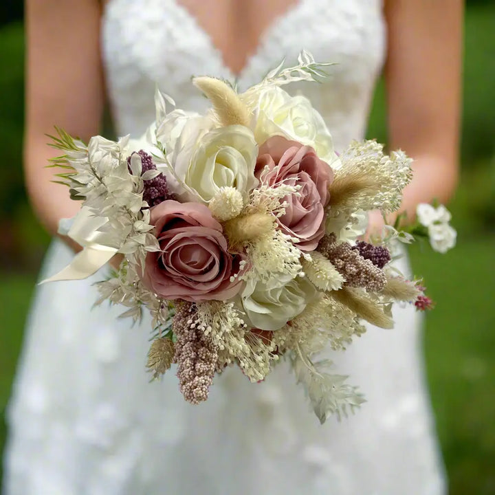 Pink Ivory Bouquet Claire De Fleurs