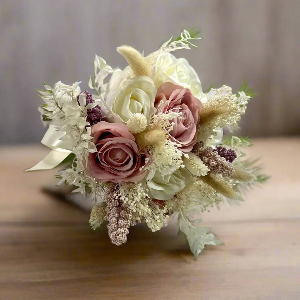 Pink Ivory Bouquet Claire De Fleurs