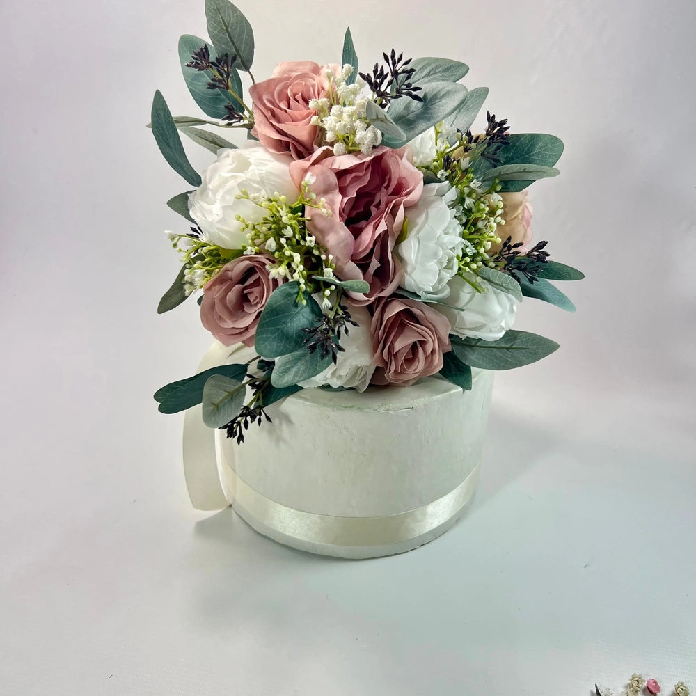 Pink and White Wedding Bouquet  Claire De Fleurs