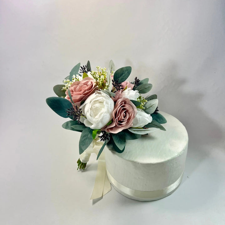 Pink and White Wedding Bouquet  Claire De Fleurs