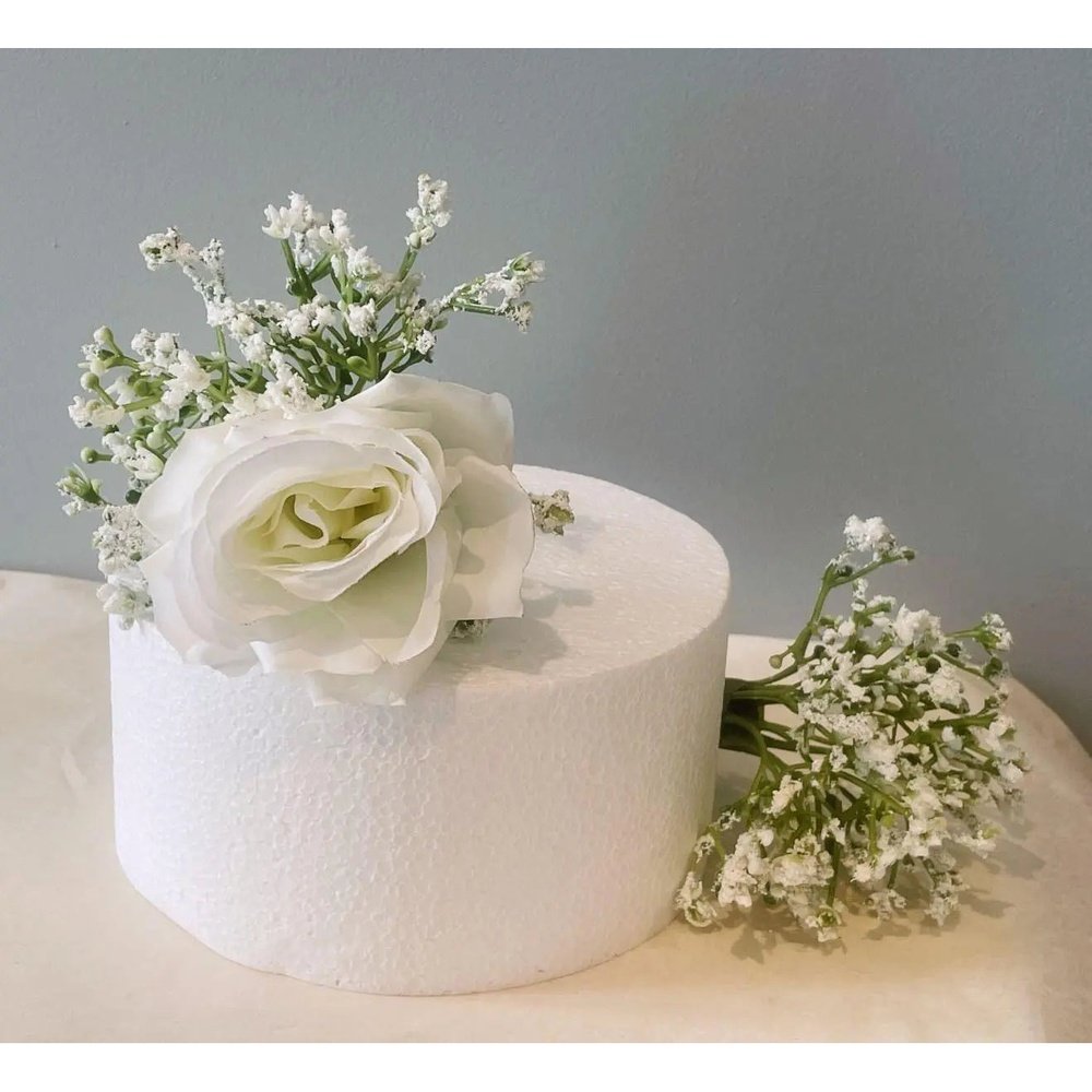 White Flower Cake Topper - Artificial Flowers | Claire De Fleurs